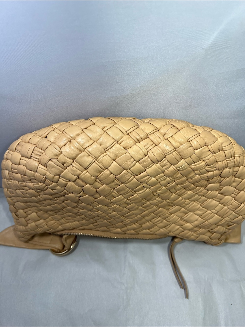Anthropologie Woven Hobo Bag in Mustard - Picture 4 of 5